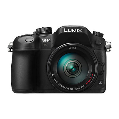 Panasonic Lumix DMC-GH4 Compact System Camera with 14-140mm Lens, 4K UHD, 16.05MP, OLED EVF, 3 OLED Screen Panasonic Lumix DMC-GH4 Compact System Camera with 14-140mm Lens, 4K UHD, 16.05MP, OLED EVF, 3 OLED Screen